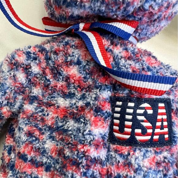 TY Beanie Baby Bear USA, 4th of July New Millennium Edition Red White Blue 2000 - Picture 3 of 7